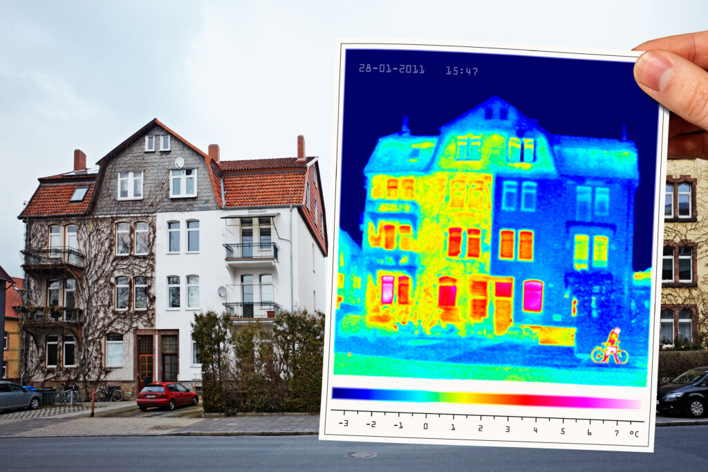 Energieeffizienz-Experten mit Thermografie Bild